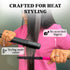 Herstyler Hair Straightening Comb - Pink Straightener Comb for Easy Styling - Get Straight Hair in Minutes