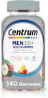 Centrum MultiGummies for Men 50 Plus, Multivitamin/Multimineral Supplement with Vitamins D3, E,