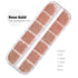 Mini Caviar Beads for Nail Art, Gold Silver Rose Gold 3D Metal Ball Decorative Accessories Set