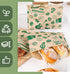 VGOODALL 50PCS Paper Sandwich Bags, Small Snack Bags 8.1x6.6inch Wax Paper Bags for Picnic & Snacks