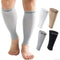 15-20mmHg Grey Calf Compression Sleeve for Men and Women, Wide Calf Brace Compression Socks for Leg Support, Pain Relief