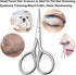 Small Precision Scissors, 3.5inch Stainless Steel Multi-Purpose Grooming Kit for Facial Hair, Eyebrow, Beard