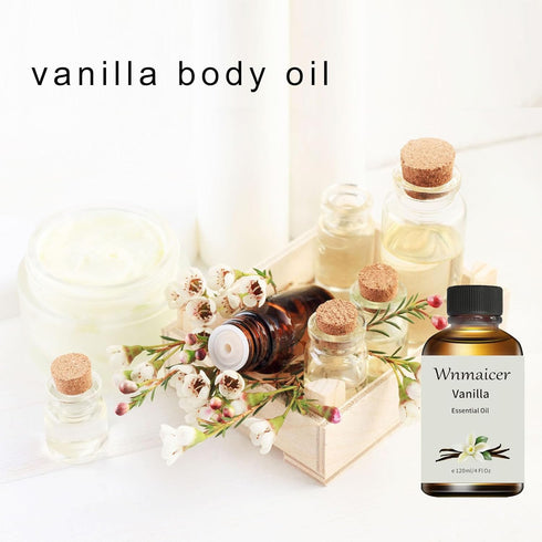 Vanilla Essential Oil 4 Oz - Pure Essential Oils for Massage, Skin, Diffuser, Aromatherapy 120 mL