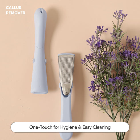 Stainless Steel Callus Remover, Sky Blue, Effective for Thick Callus and Cracked Feet