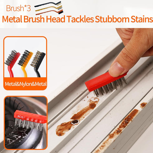 Set 14 Window Track Cleaner Tools - Pcs Window Groove Cleaning Brush Kit, Crevice Cleaning Brush for Sliding Door