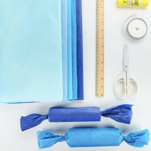 Shindel 200 Sheets Navy Blue Tissue Paper, 20 x 28 Inches Bulk for Boys Graduation Party Gift Bags, DIY Craft
