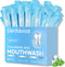 Hyaluronic Acid Mouthwash, Alcohol-Free Oral Rinse for Fresh Breath, Healthy Gums, 40 Travel Packs, Fresh Mint