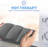 Weighted Microwavable Heating Pad - FSA HSA Approved, Soft Plush Cover with Natural Flaxseed (Small, Grey)