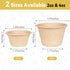 Gere Disposable Testing Cup Bowls,100 Pack, 4 oz,Natural Biodegradable Bagasse Fiber Souffle Cups, Condiment Cups, Sample Cups, Measuring Cups, by Gere