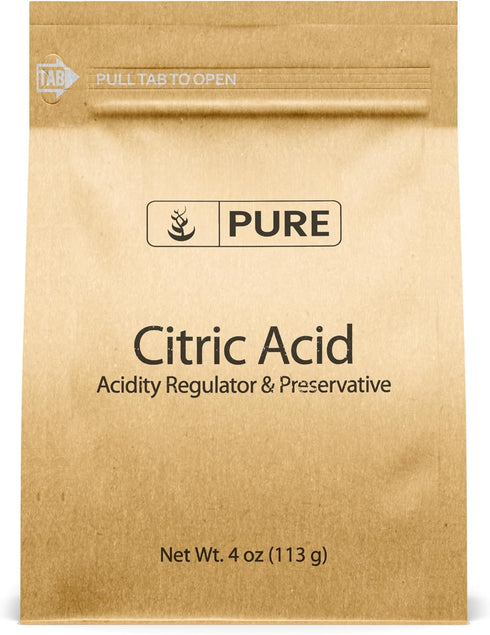 Pure Original Ingredients Citric Acid - 4 oz, Natural and Food Safe