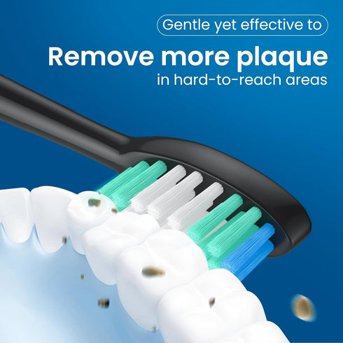 Replacement Toothbrush Heads 10 Pack for AquaSonic Black Series, Vibe Series, Black Series Pro, Duo Series Pro Electric