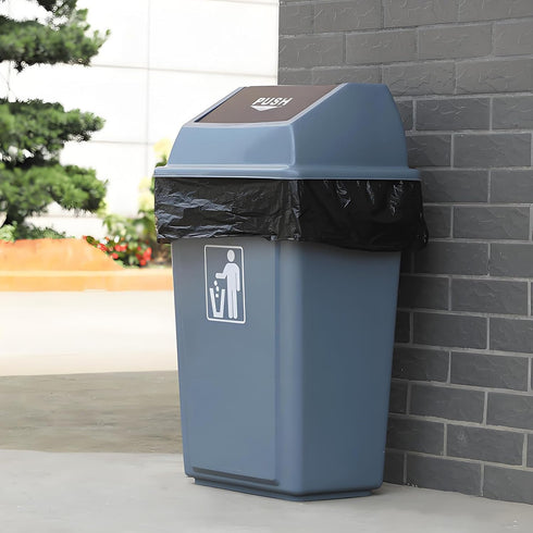 18 Gallon Extra Strong Trash Bags, 1.5 MIL Tall Kitchen Garbage Bags, Unscented, Black, 36 Count