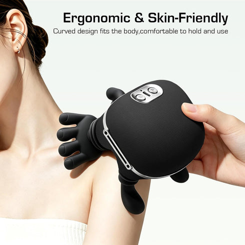 Starxi 4D Neck Massager with Heat, Electric Neck and Shoulder Massager for Pain Relief, Deep Tissue Kneading Shiatsu
