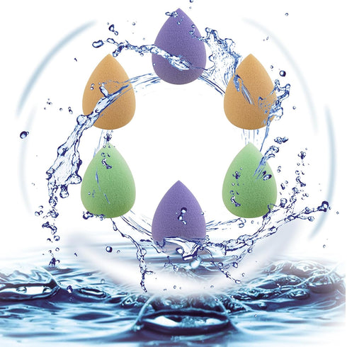 Snowflakes Mini Beauty Makeup Sponge Blender, 6 pcs, Latex Free for Detailed Application
