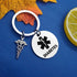 Dabihu Diabetes Keychain, Unisex-Adults Stainless Steel, Modern Style, Silver Medical Alert Tag