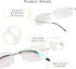 LifeArt Blue Light Blocking Reading Glasses, Men’s & Women’s Rimless Frame, +1.50 Magnification, Anti Eyestrain