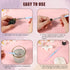 3pcs Nail Art Clean Up Brushes, Round & Angled Head Silicone Nail Art Tools for Painting Design Polish Cleaning