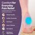 BraceAbility Heel Spur Cups - Medical-Grade Silicone Plantar Fasciitis Insole Cushion Pads (Pair - Medium)