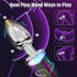 Small Vibrating Butt Plug with Flashing Light Base for Anal Pleasure