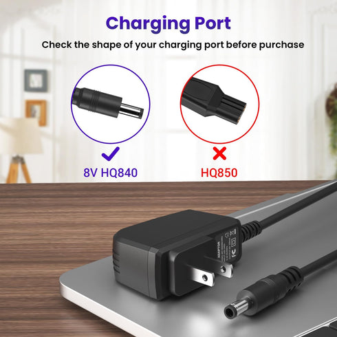 Replacement Charger for Philips Norelco Multigroom Series 3000 HQ840, MG3750/10, MG3750/50, MG3750/60, MG3760