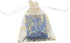 50pcs Organza Pouch Bag Drawstring 5"x7" 13x18cm, Strong Gift Candy Bag Jewelry Party Wedding Favor (Gold Silver)