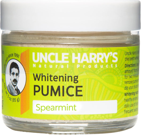 Uncle Harry's Spearmint Sensitive Teeth Whitening Toothpaste Polish | Natural SLS Free