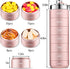 Mossime Metal Travel Pill Organizer, Portable 7 Day Vitamin Organizer Stackable, Waterproof 1 Times A Day Pill Box,