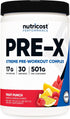 Nutricost Pre-X Xtreme Pre-Workout Complex Powder - Fruit Punch, 30 Servings, Vegetarian, Non-GMO, Gluten Free