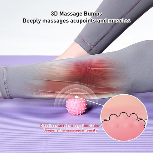 HSOOVZN Feet,4 1.9'' Spiky Massage Balls for Pcs Hard Lacrosse Ball Deep Tissue Recovery Tool,Trigger Point Ball