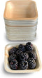Raj Disposable Palm Leaf Bowls, 25 Count 4" Square Bowls, Strong Compostable Tableware for Lunch, Dinner, Birthday,