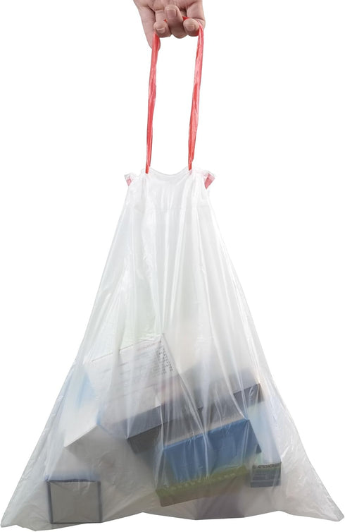 4 Gallon Drawstring Garbage Bags, 120 Counts, White Small Trash Can Liner