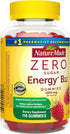 Nature Made Zero Sugar Energy Vitamin B12 Gummies, 1000 mcg, 110 Count - Energy Metabolism Support