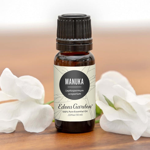 Edens Garden Manuka Essential Oil - 100% Pure Premium Grade, 10 ml (.33 fl oz) - Natural, Therapeutic, Kid Safe