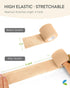 FriCARE Self Adhesive Bandage Wrap, Medical Tape, 2 Inches x 5 Yards, 6 Rolls, Tan, FSA/HSA Eligible