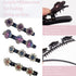 Sparkling Crystal Stone Braided Hair Clover Clips - 8 Pcs Hair Accessories for Thick and Thin Hair Styling