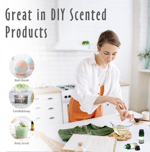 Set, Fragrance Oil, MitFlor Hotel and Clean Fragrance Oils Soap Candle Making Scents, Essential Oils for Diffusers
