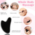 Nuanchu 3 Pieces Gua Sha Facial Tool - Natural Resin Stone Board Scraping Massage Tool for Face and Body