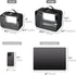 GRANNY SAYS TSA Approved Clear Makeup Bag, Portable Leather Travel Toiletry Bag for Women, Small Organizer (Black)