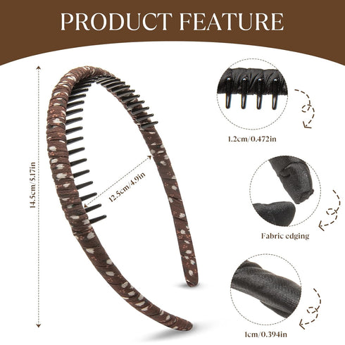 STHUAHE 4PC Multicolor Protection Resin Teeth Comb Hair Accessories for Female (4 Colors)