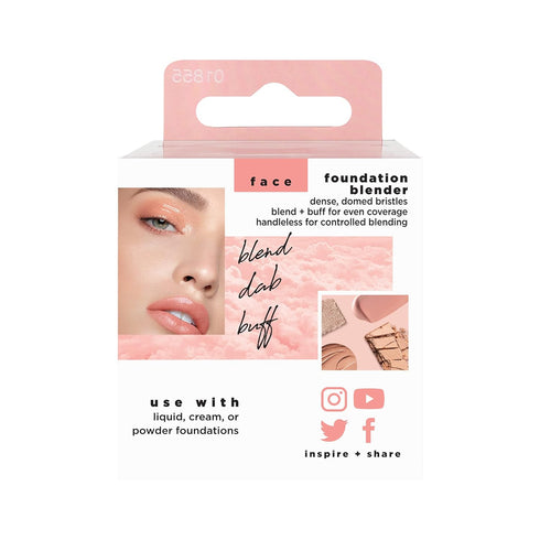 Real Techniques Foundation Makeup Blender, Kabuki Brush for Face or Body Makeup, 1 Count
