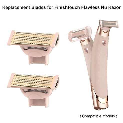 LinMei Women Shaver Replacement Heads, Compatible with Finishtouch Flawless Nu Razor
