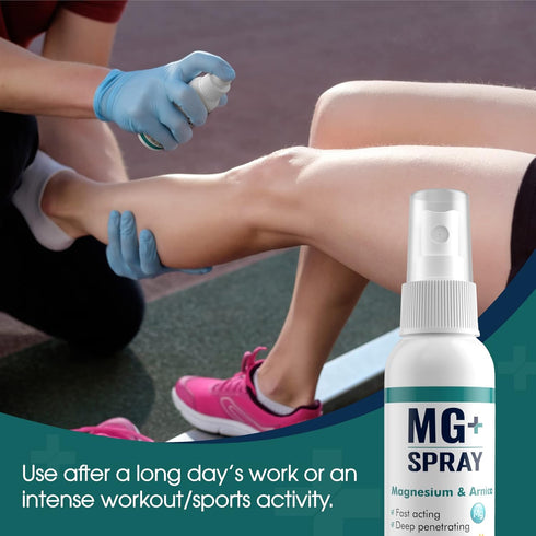 MARS WELLNESS MG+ Magnesium Spray (4 oz) - Extra Strength Magnesium Oil for Body Aches and Muscle Spasms