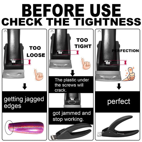 Nail Tip Clipper Edge Cutter for Artificial Acrylic Nails, Stainless Steel Trimmer Tool for Manicure & Pedicure
