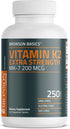 Bronson Vitamin K2 MK-7, 200mcg Extra Strength, 250 Vegetarian Tablets