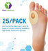 Oval Felt Callus Protective Pads, Adhesive Foot Pads Surrounding Calluses from Rubbing on Shoes, 1/8", 25 Pack