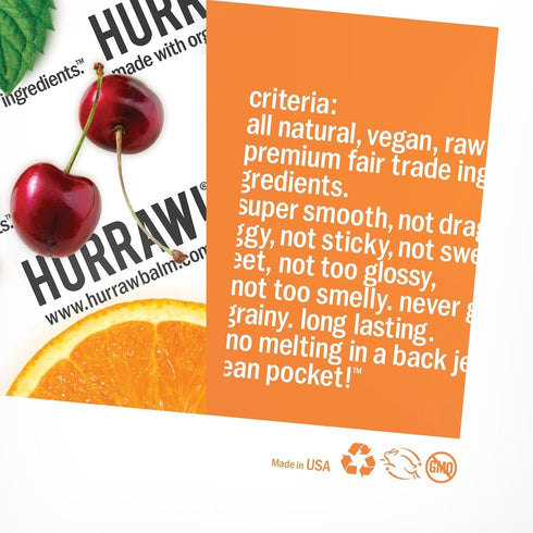 Hurraw! Chocolate Lip Balm - 2 Pack, Organic, Certified Vegan, Cruelty Free, Made in USA