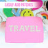 Makeup Bags for Women, Large Nylon Makeup Bag, Preppy Pouch for Travel Toiletries, Nylon Makeup Bag