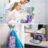 Kids Toiletry Bag for Girls, Waterproof Hanging Travel Cosmetic Bag for Little Girls, Butterfly Purple