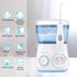 TUREWELL Water Flossing Oral Irrigator - 600ML Dental Cleaner with 10 Adjustable Pressure, 8 Tips