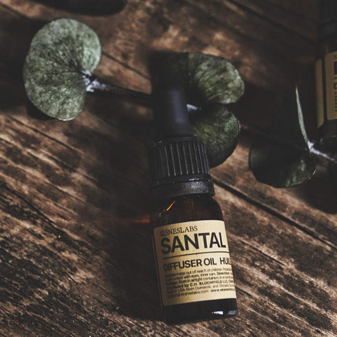 Santal Diffuser Oil, Amber Coco Vanilla Cedar Sandalwood Musk Essential Oils Blend for Ultrasonic Diffuser (.33 oz)